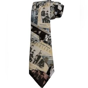 VTG 90s The Beatles Anthology 1 Ralph Marlin Tie • Retro Indie Rocker Band Merch